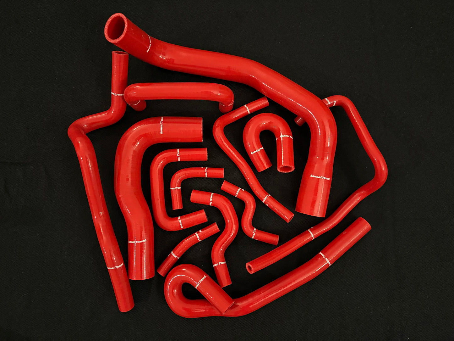 Kansai Tuned 13-piece Silicone Radiator Hose Kit for Nissan Skyline ECR33/R33 GTS-25T & GTS-4 RB25DET