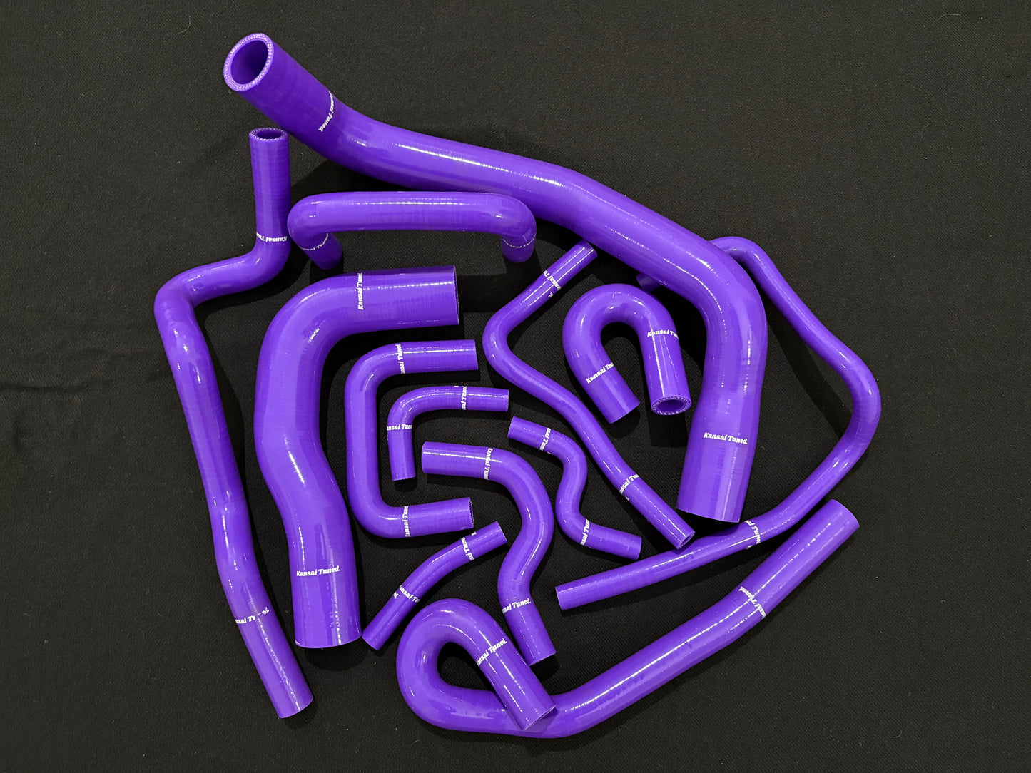 Kansai Tuned 13-piece Silicone Radiator Hose Kit for Nissan Skyline ECR33/R33 GTS-25T & GTS-4 RB25DET