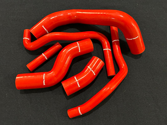 toyota 86 gt86 subaru brz coolant hose silicone kit replacement upgrade performance FA20 2013 in red colour 