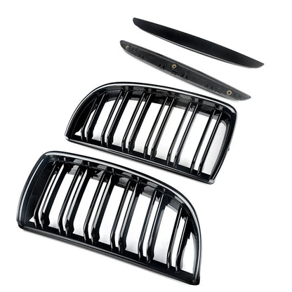 Gloss Black Kidney Grille Upgrade Pre Facelift BMW 3 SERIES E90 E91