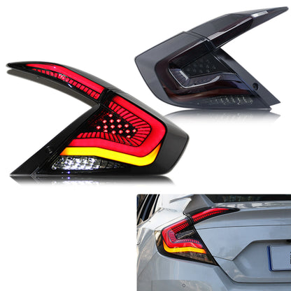 LED Tail Lights For Honda Civic Sedan 2016-2021 10th Gen Saloon Sequential