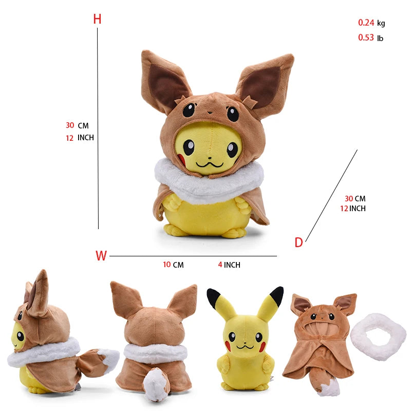 Pokemon Pikachu Cosplay Plush