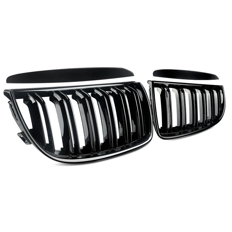 Gloss Black Kidney Grille Upgrade Pre Facelift BMW 3 SERIES E90 E91