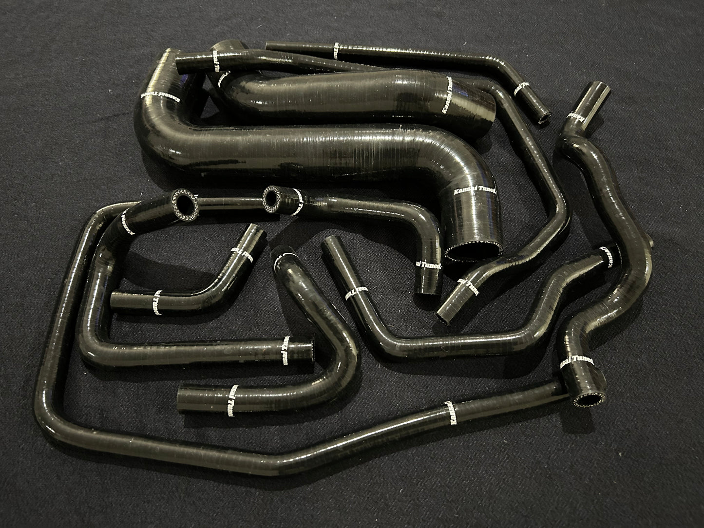 Subaru wrx impreza silicone coolant hose kit replacement performance in black GDA GDB EJ255 EJ257