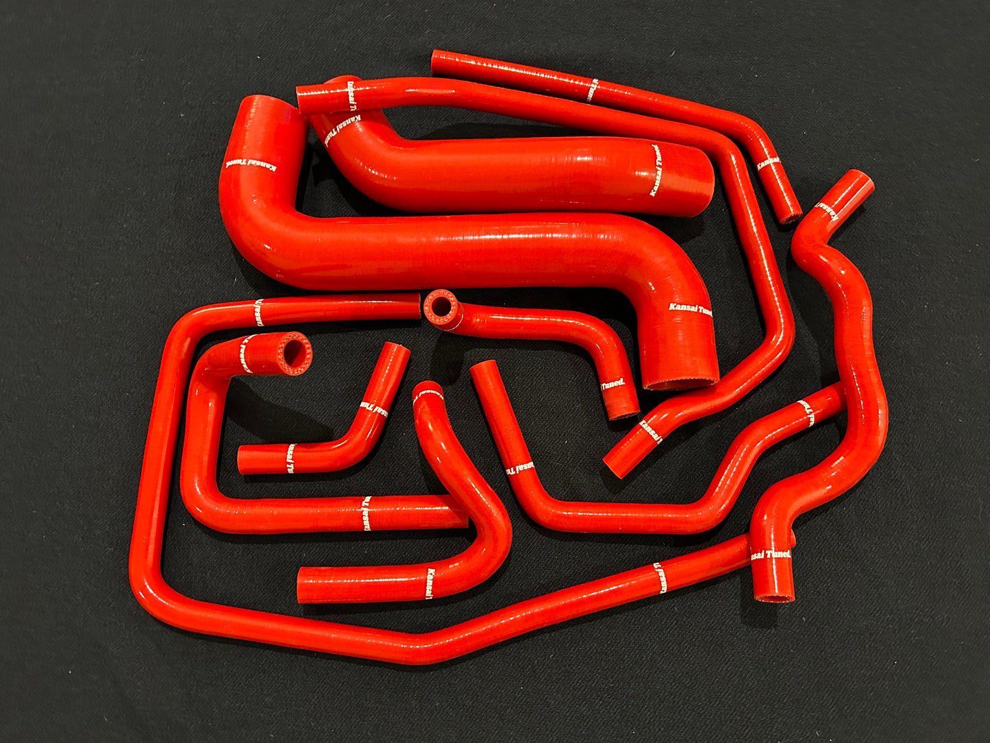 Subaru wrx impreza silicone coolant hose kit replacement performance in red GDA GDB EJ255 EJ257