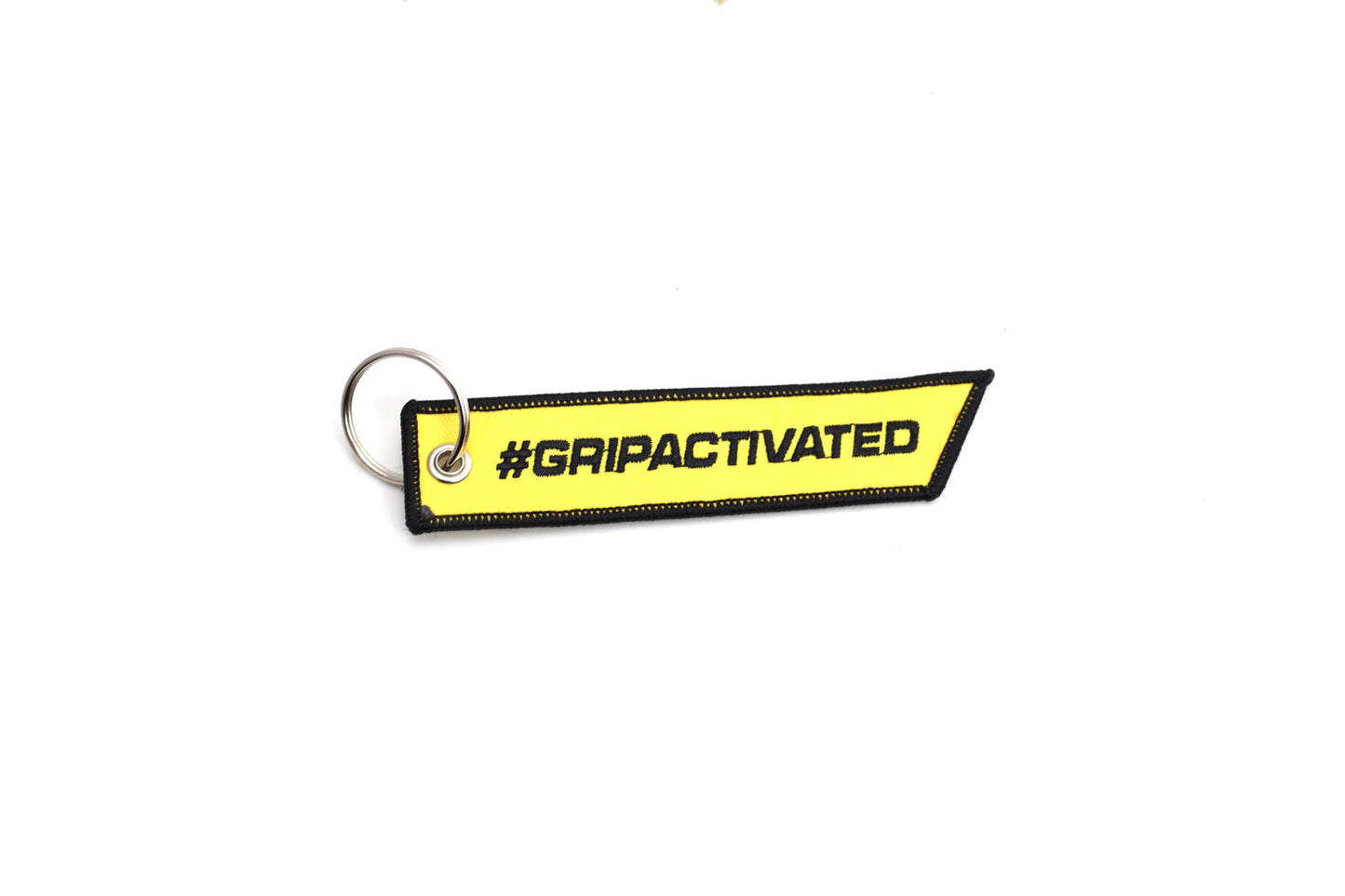 Fabric Whiteline #GRIPACTIVATED 'Remove Before Flight' Key Ring